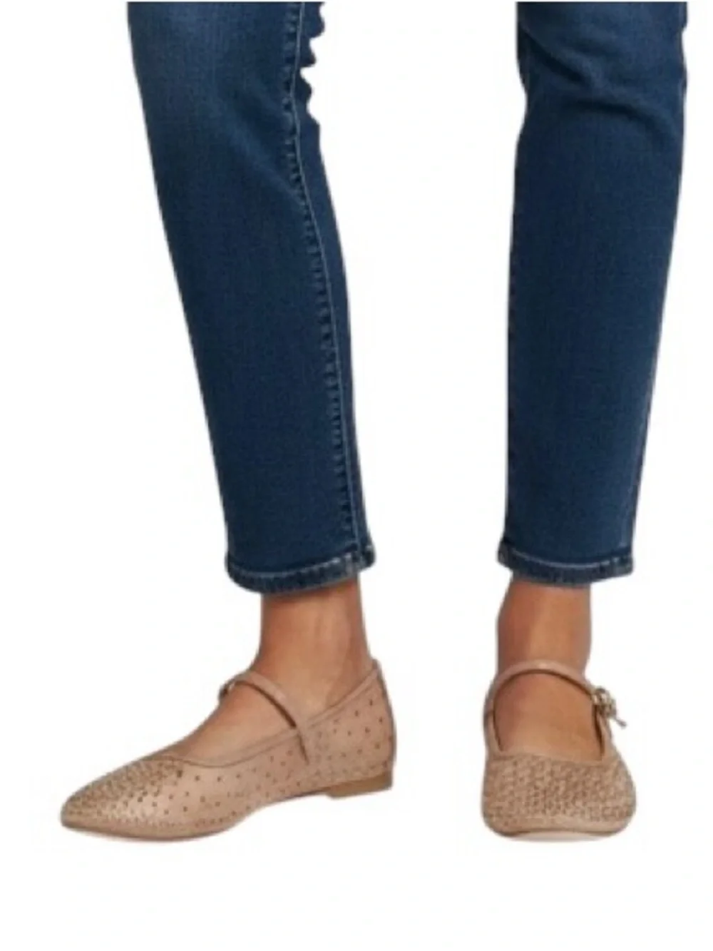 Time and Tru•Rhinestone Mary Jane Flats